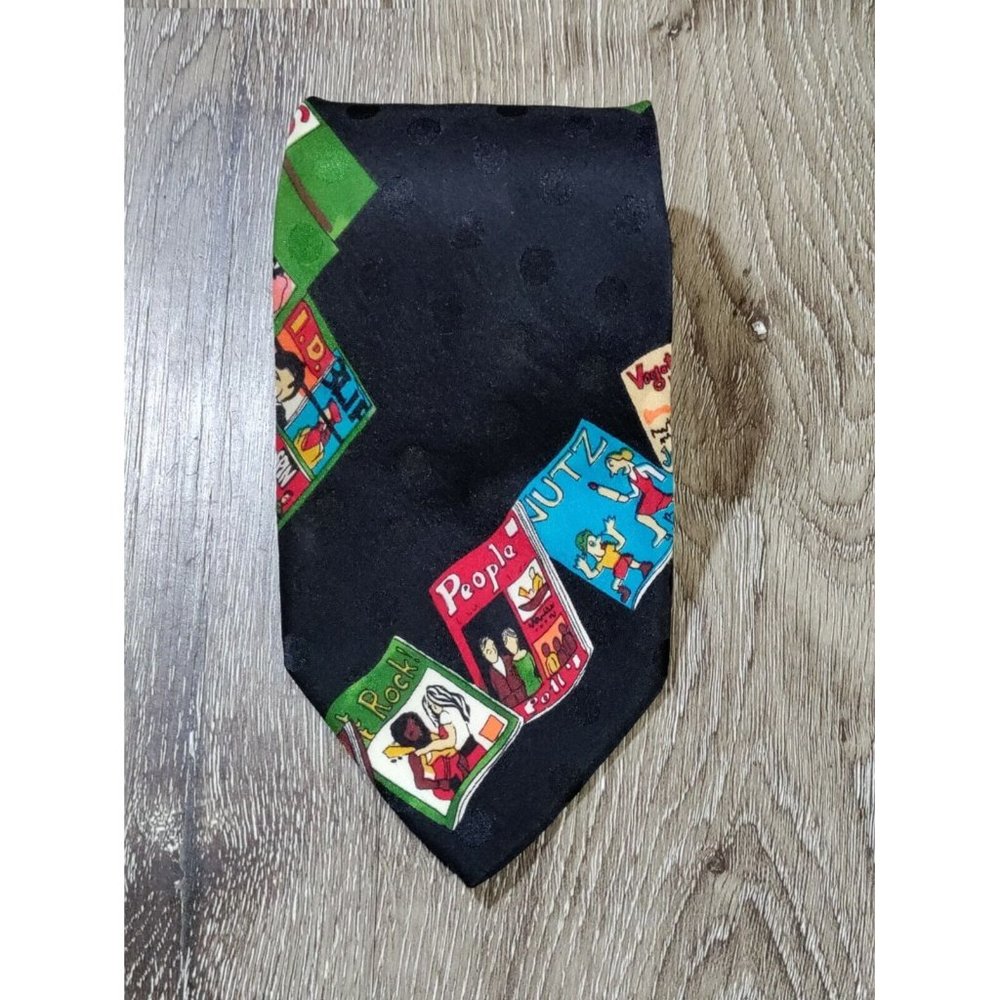 Vintage Nicole Miller Men's Silk Tie 1990 4x59
